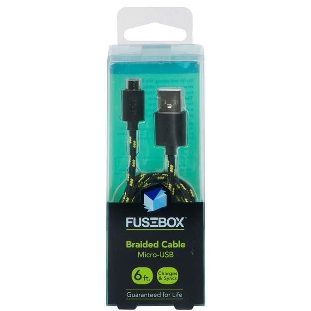 Micro-USB Cable, Braided, 6 ft.