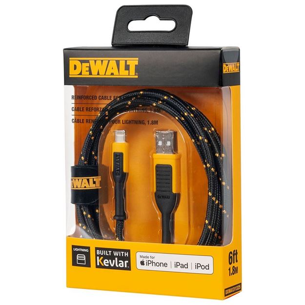 DeWALT - Reinforced Cable for Lightning, 6 ft.