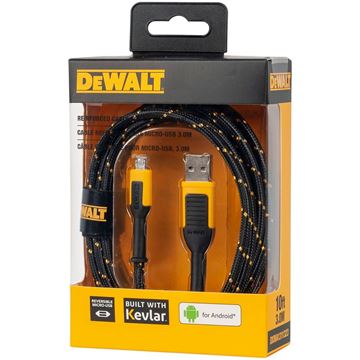 DeWALT - Reinforced Cable for Micro-USB, 10 ft.