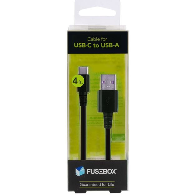 Fusebox - Cable for USB-C to USB-A, 4 ft.
