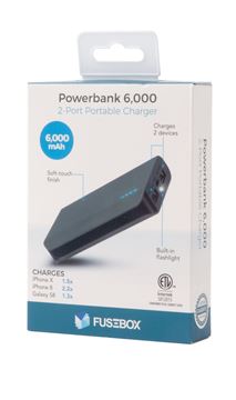 Fusebox - Powerbank, 6,000mAh