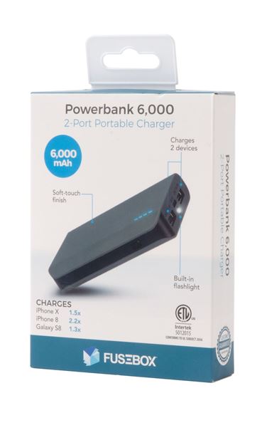 Fusebox - Powerbank, 6,000mAh