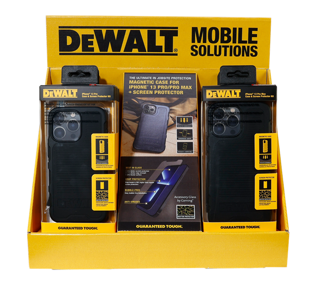 DEWALT - iPhone 13 Pro/Pro Max Case with Screen Protector Display
